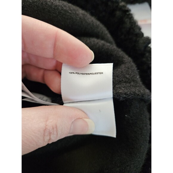Anne Klein Black Fuzzy Zippered Sweater Jacket Sz S NWT cottage classic - Picture 8 of 11